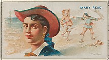 Mary Read, The Duel, from the Pirates of the Spanish Main series (N19) for Allen & Ginter Cigarettes, Allen & Ginter American, Commercial color lithograph