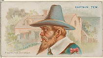 Captain Tew, A Calm, Rich Christian, from the Pirates of the Spanish Main series (N19) for Allen & Ginter Cigarettes, Allen & Ginter American, Commercial color lithograph
