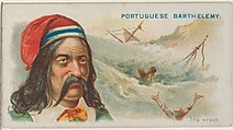 Portuguese Barthelemy, The Wreck, from the Pirates of the Spanish Main series (N19) for Allen & Ginter Cigarettes, Allen & Ginter American, Commercial color lithograph