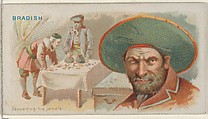 Joseph Bradish, Depositing His Jewels, from the Pirates of the Spanish Main series (N19) for Allen & Ginter Cigarettes, Allen & Ginter American, Commercial color lithograph