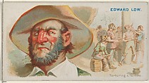 Edward Low, Torturing a Yankee, from the Pirates of the Spanish Main series (N19) for Allen & Ginter Cigarettes, Allen & Ginter American, Commercial color lithograph