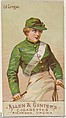 Edward Corrigan, from the Racing Colors of the World series (N22b) for Allen & Ginter Cigarettes, Allen & Ginter  American, Commercial color lithograph