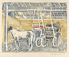 Horse Barns, Mary Beth McKenzie (American, born Cleveland, Ohio, 1946), A series of 17 monotypes
