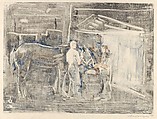 Horse Barns, Mary Beth McKenzie (American, born Cleveland, Ohio, 1946), A series of 17 monotypes