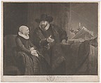 Regnier Hansloe, an Anabaptist Minister, and His Wife (Cornelis Claesz  Anslo and His Wife Aeltje Gerritsdr Schouten), Josiah Boydell  British, Etching and mezzotint; second state of two