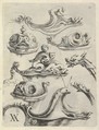 Plate 13, from "Modelli Artificiosi di Vasi diversi d'argento et altre Opere capriciozi (...), Parte prima", Theodor van Kessel  Dutch, Etching