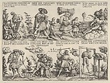 Illustrations to Proverbs 10: 4-7, Daniel Hopfer German, Etching; first state of two