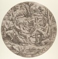 Contest between Apollo and Marsyas, Anonymous, French, School of Fontainebleau, 16th century French, Etching