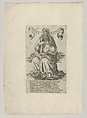 The Prophet Amos, from Prophets and Sibyls, Francesco Rosselli  Italian, Engraving; first state of two (TIB)