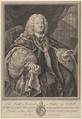 The Right Reverend Father in God, Dr. Benjamin Hoadly, Lord Bishop of Winchester, Prelate of the Most Noble Order of the Garter, Aet. 67. A.D. 1743, Bernard Baron French, Engraving