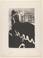 The Final Outing (from Les Vieilles Histoires), Henri de Toulouse-Lautrec  French, Brush and spatter lithograph printed in black on mounted wove paper; only state