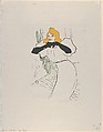 Yvette Guilbert, Henri de Toulouse-Lautrec  French, Lithograph