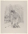 Polin, Henri de Toulouse-Lautrec (French, Albi 1864–1901 Saint-André-du-Bois), Crayon lithograph printed in gray-black on china paper