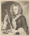 The Artist's Sister-in-Law, Johann Gottlieb Glume German, Etching