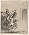 The Witnesses - The War Council, Honoré Daumier  French, Lithograph on tan wove paper