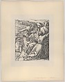 The Passage of the Jordan, from "Dalziels' Bible Gallery", After Frederick Richard Pickersgill (British, London 1820–1900 Yarmouth, Isle of Wight), Wood engraving on India paper, mounted on thin card