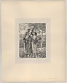 Abraham and Isaac, from "Dalziels' Bible Gallery", After Simeon Solomon (British, London 1840–1905 London), Wood engraving on India paper, mounted on thin card