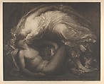 Diana and Endymion, Sir Frank Short  British, Etching and mezzotint, printed in brown ink