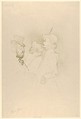 Why Not? . . . Once is Not to Make a Habit of It, Henri de Toulouse-Lautrec (French, Albi 1864–1901 Saint-André-du-Bois), Crayon, brush, and spatter lithograph printed in olive green on wove paper; only state