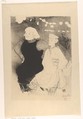 At the Moulin Rouge:  The Franco-Russian Alliance, Henri de Toulouse-Lautrec  French, Crayon, brush, and spatter lithograph printed in black on imitation japan paper; only state