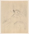 V. Chanson Ancienne, Henri de Toulouse-Lautrec  French, Lithograph printed with beige tint stone on laid paper