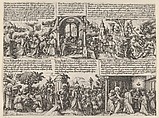 Different Scenes from the Gospels and from Acta Aposotolorum, Daniel Hopfer  German, Etching; second state of two