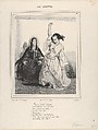 Look Lodie! Look... (Voyons Lodie! Voyons...), plate 44 from "Les Lorettes", Paul Gavarni [Chevalier]  French, Crayon and ink lithograph; third and final state