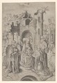 Adoration of the Magi, Master IAM of Zwolle Netherlandish, Engraving