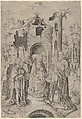 Adoration of the Magi, Master IAM of Zwolle Netherlandish, Engraving