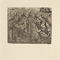 Mythic Uther's Deeply Wounded Son (King Arthur and the Weeping Queens) (Illustration for "The Palace of Art" in Tennyson's Poems, New York, 1903), Dante Gabriel Rossetti  British, Photogravure