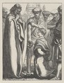 The Unmerciful Servant (The Parables of Our Lord and Saviour Jesus Christ), Sir John Everett Millais British, Wood engraving; proof