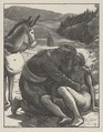 The Good Samaritan (The Parables of Our Lord and Saviour Jesus Christ), Sir John Everett Millais British, Wood engraving; proof