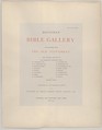 Dalziels' Bible Gallery: Illustrations from the Old Testament, Dalziel Brothers (British, active 1839–93), Wood engraving on India paper, mounted on card