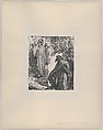 Eliezer and Rebekah, from "Dalziels' Bible Gallery", After Frederic, Lord Leighton (British, Scarborough 1830–1896 London), Wood engraving on India paper, mounted on thin card