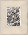 Moses Strikes the Rock, from "Dalziels' Bible Gallery", After Sir Edward John Poynter (British (born France), Paris 1836–1919 London), Wood engraving on India paper, mounted on thin card
