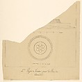 Project for a Fountain for La Place Louis XV, Pierre François Léonard Fontaine (French, Pontoise 1762–1853 Paris), Pen and black ink, brush and gray wash with watercolor, over graphite