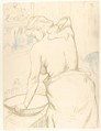 Washing, Henri de Toulouse-Lautrec (French, Albi 1864–1901 Saint-André-du-Bois), Lithograph printed in two colors