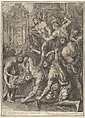 The Flagellation, from The Passion of Christ, plate 13, Grégoire Huret  French, Engraving