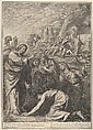 The Holy Women at Christ's Tomb, from The Passion of Christ, plate 20, Grégoire Huret  French, Engraving