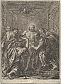 Doubting Thomas, from The Passion of Christ, plate 28, Grégoire Huret French, Engraving
