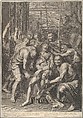 Christ Crowned with Thornes, from The Passion of Christ, plate 14, Grégoire Huret French, Engraving