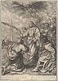 Christ Giving Custody of His Herds to St. Peter, from The Passion of Christ, plate 30, Grégoire Huret  French, Engraving