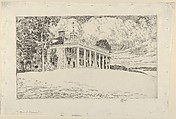 Mount Vernon, Virginia, Childe Hassam American, Etching