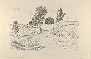 Landscape, Land of Nod, Childe Hassam  American, Lithograph; from an edition of 55