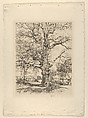 The Wayside Inn - Oaks in Spring (Sudbury, Massachusetts), Childe Hassam  American, Etching