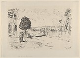 The Court, Gloucester, Childe Hassam  American, Lithograph; from an edition of 7