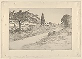 The Skimhampton Road (Easthampton), Childe Hassam  American, Etching