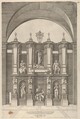 Sepulchre of Julius II, from "Speculum Romanae Magnificentiae", Anonymous, Engraving