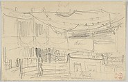 Sketch of an Arena(?), Eugène Delacroix French, Graphite