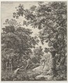 Landscape with Alpheus and Arethusa, from the Series of Six Mythological Scenes, Anthonie Waterloo (Dutch, Lille 1609–1690 Utrecht), Etching; second state of three